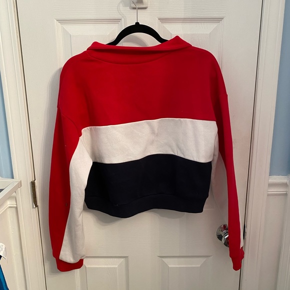 Brooklyn Divided H&M Crop Quarter-Zip Sweatshirt - Picture 2 of 3